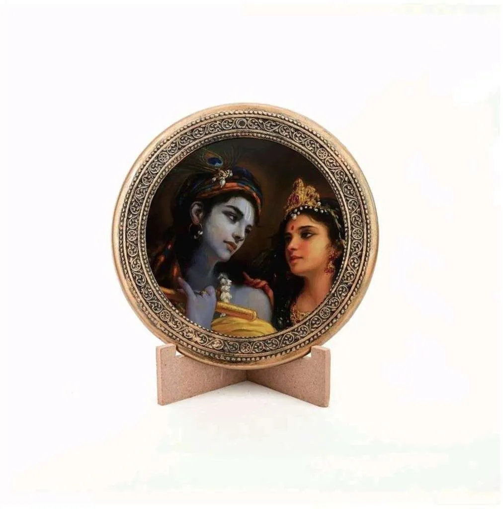Radha Krishna Divine Essence Medallion Gaumaya