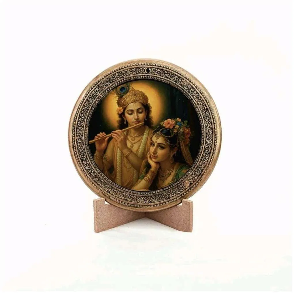 Radha Krishna Divine Essence Medallion Gaumaya