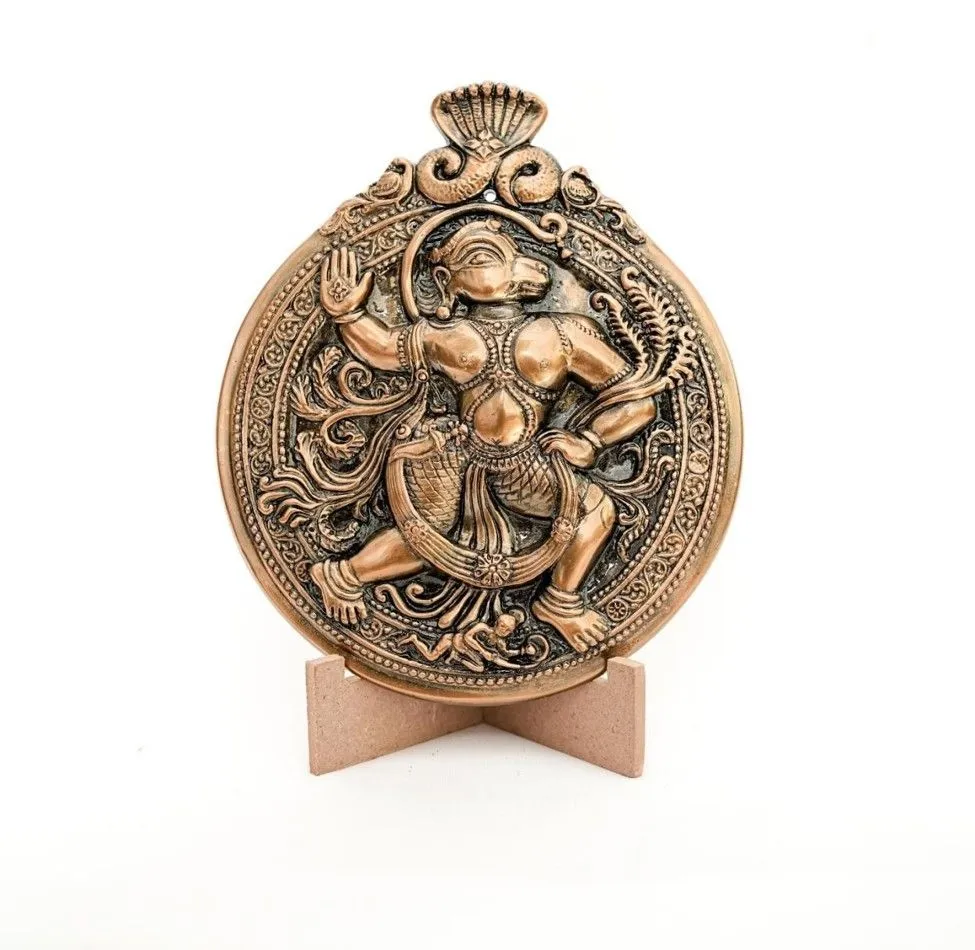 The Bahubali Hanuman — Divine Gaumaya Art Plaque