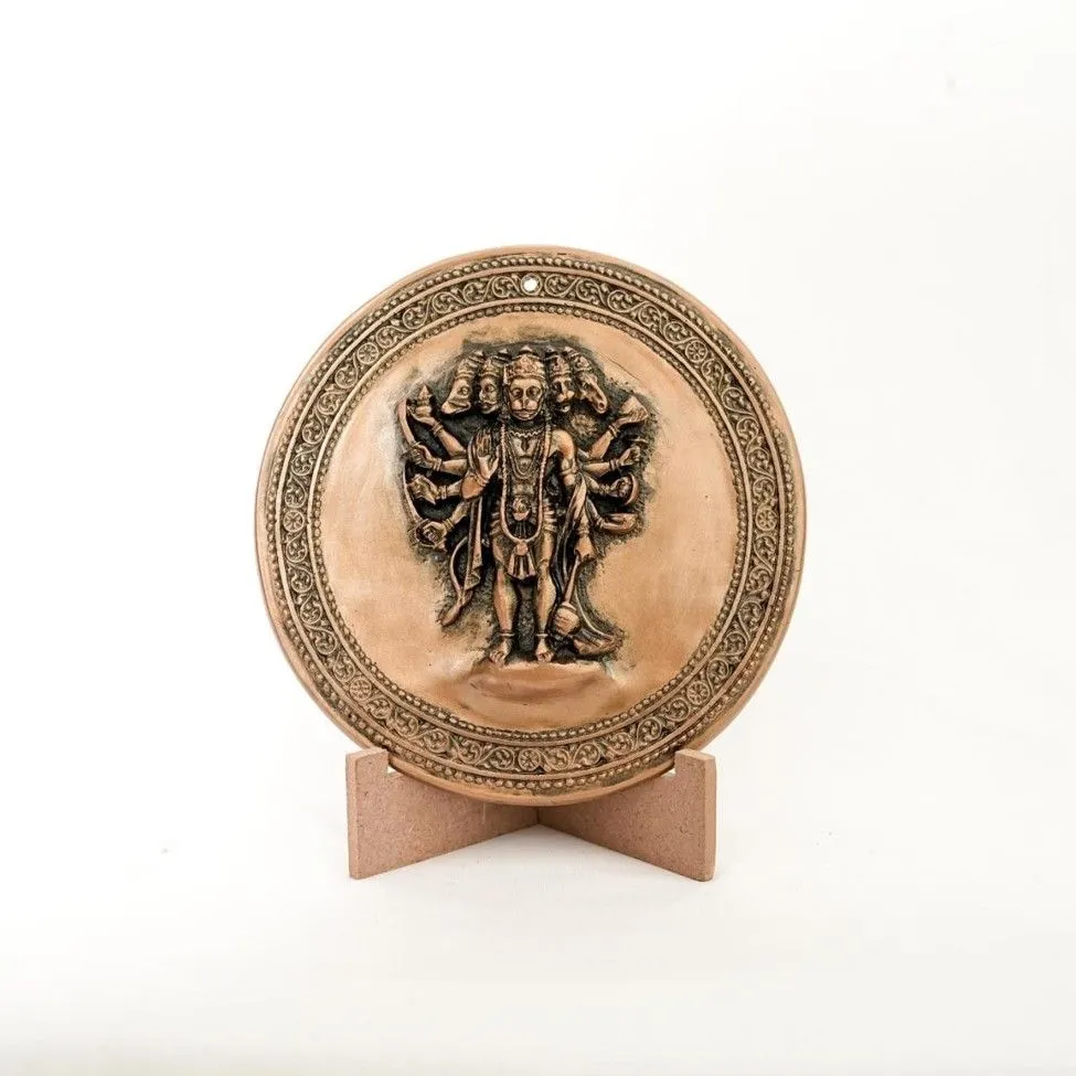 Panchmukhi Hanuman — Five-Faced Supreme Guardian Plaque