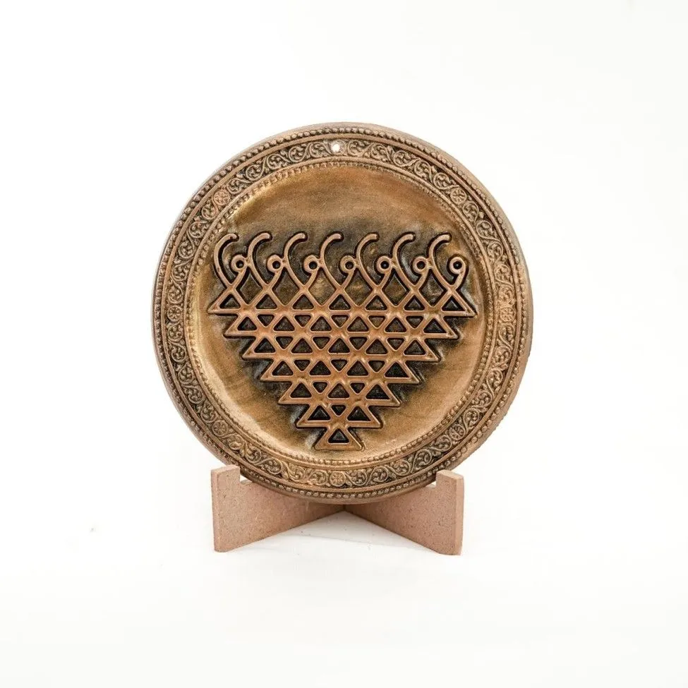 Shri Saraswati Yantra — Sacred Geometry Gaumaya Art Plaque