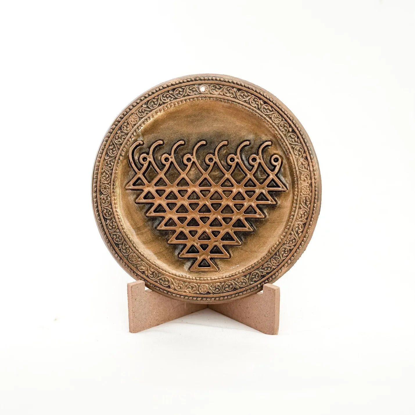 Shri Saraswati Yantra — Sacred Geometry Gaumaya Art Plaque