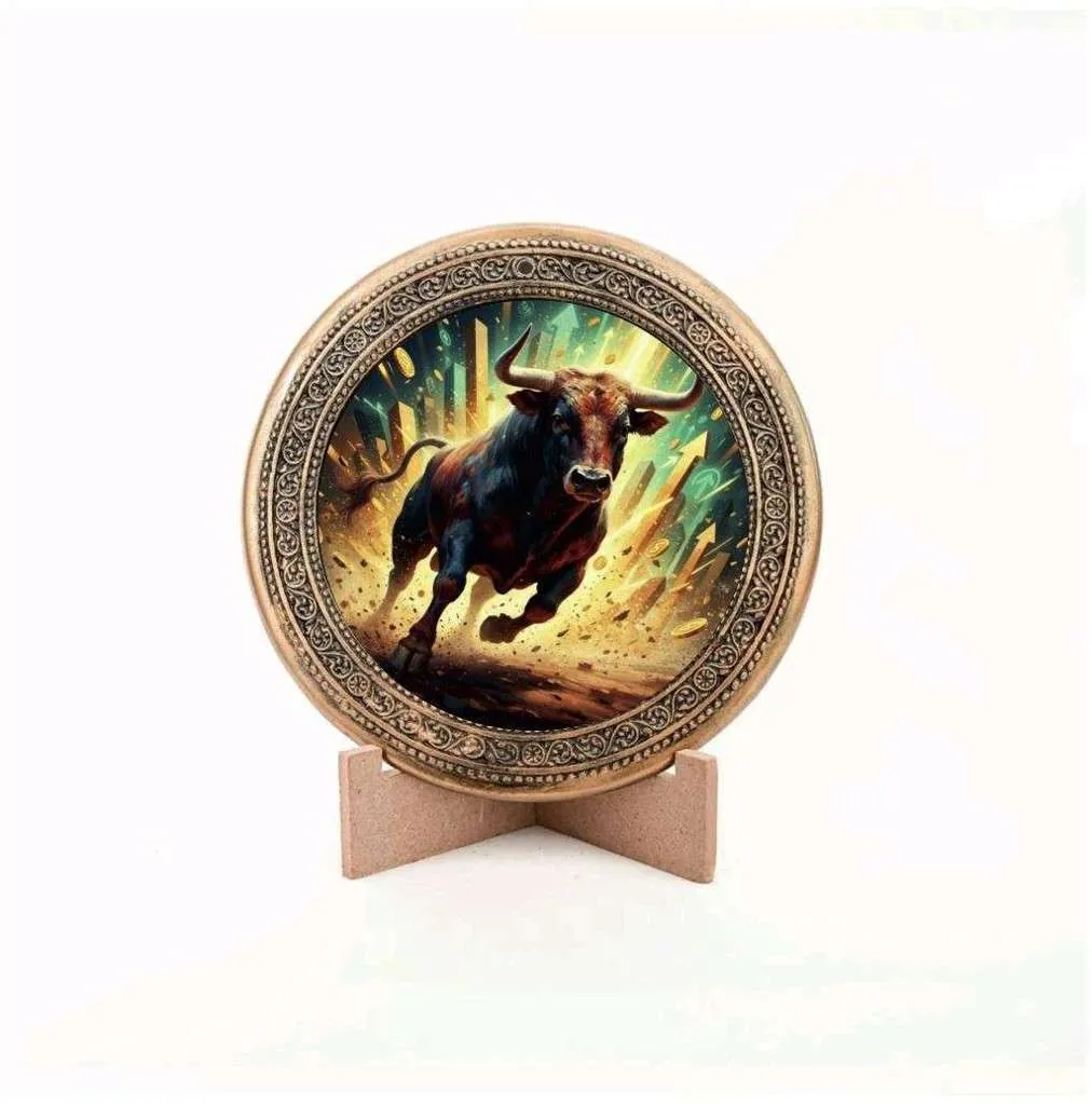 Ugra Vrishabha — Charging Bull Gaumaya Nature Medallion
