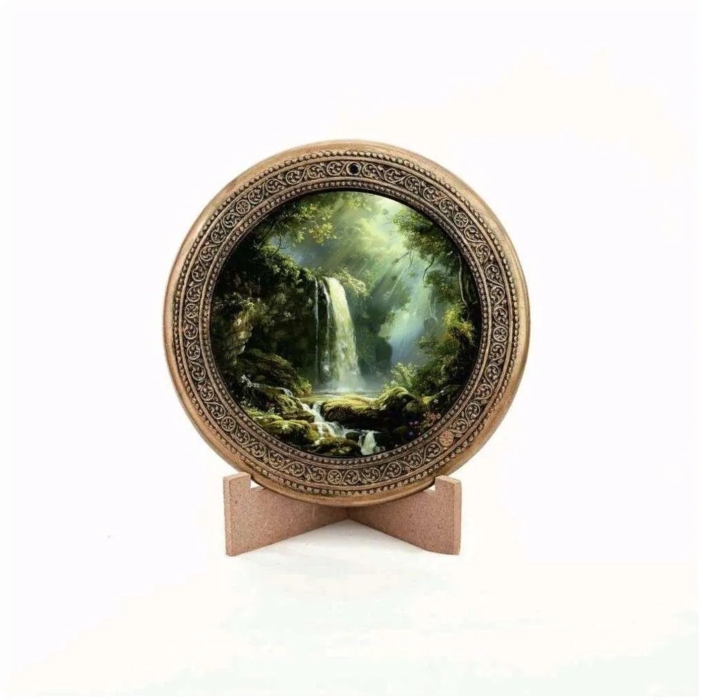 Prasravana — Forest Waterfall Gaumaya Nature Medallion