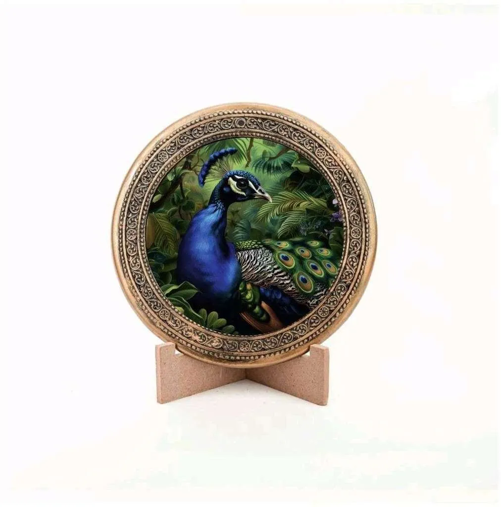 Vana Mayura — Forest Peacock Gaumaya Nature Medallion