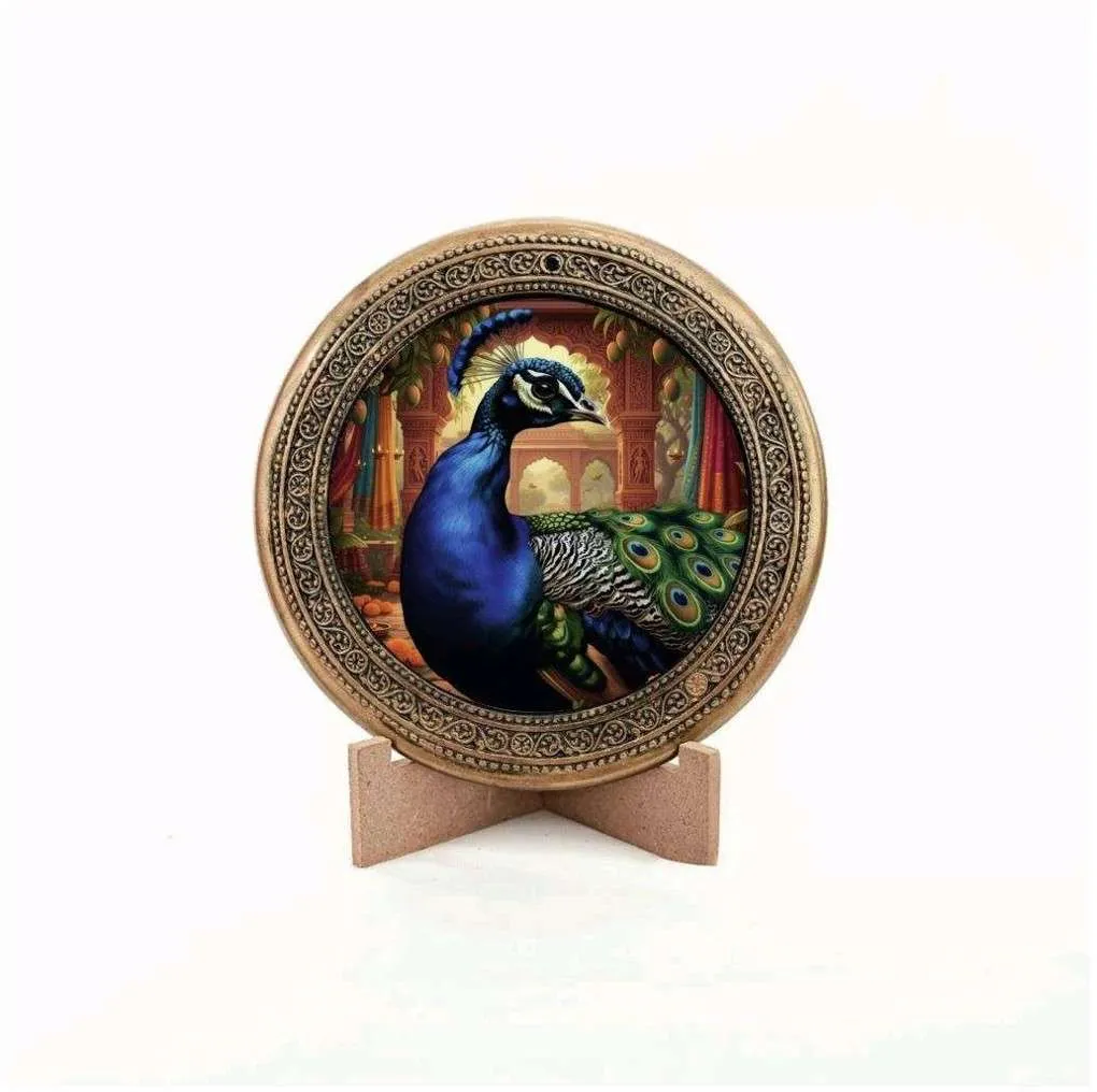 Rajya Mayura — Royal Peacock Gaumaya Nature Medallion