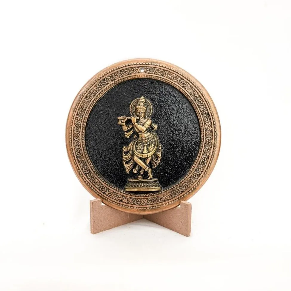 Shree Krishna Avatar — The Divine Flutist Gaumaya Art Plaque