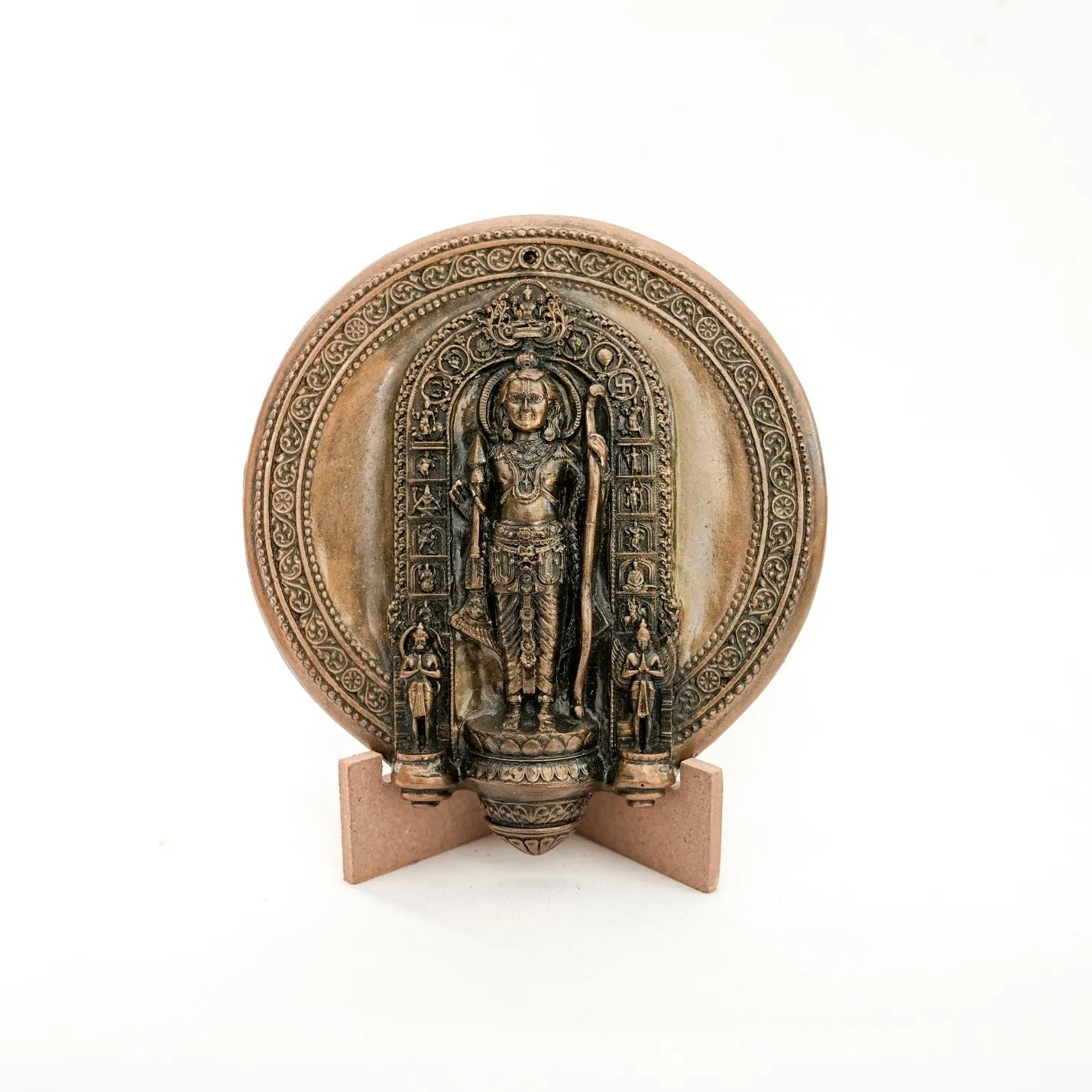 Shri Ram Lalla — Divine Gaumaya Art Plaque