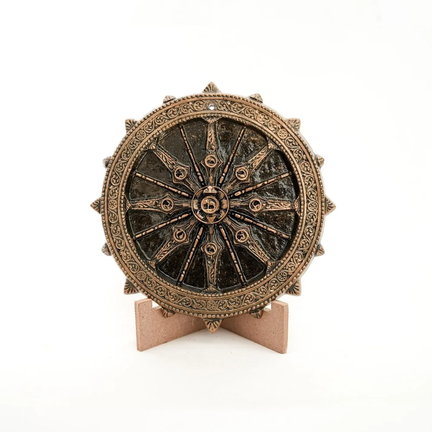 Sun Wheel Konark — The Celestial Chariot Gaumaya Art Plaque