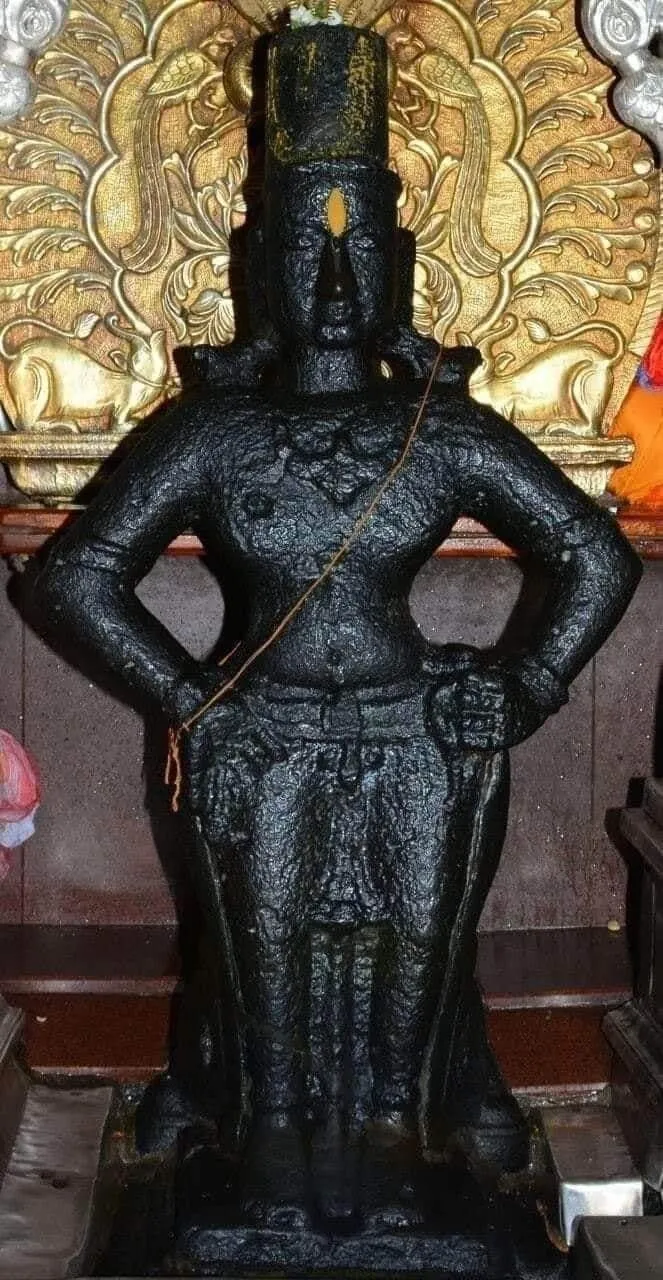 Sacred deity sculpture restored and strengthened with Vajralep