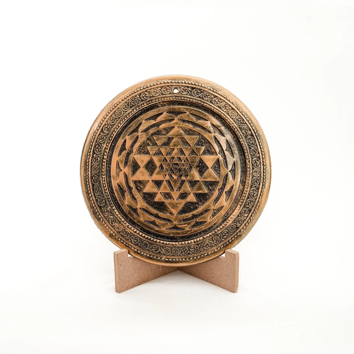 Shree Yantra — Sacred Cosmic Geometry Gaumaya Plaque